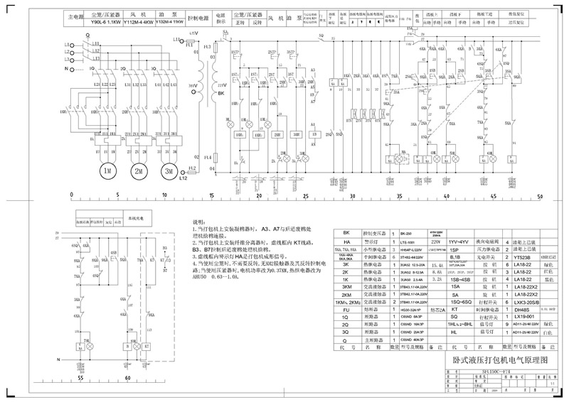 1 機(jī)器外形圖Outlook of the machine 2 地腳設(shè)計(jì)圖Ground Mounting Instruction 3 液壓原理圖Hydraulic Principle Figure 4 電氣原理圖Electricity Principle Figure 5 電氣連線圖Electrics Connection Figure 6 液壓油管聯(lián)接示意圖Hydraulic Oil Pipes Connection Figure 7 壓棉小車(chē)調(diào)整示意圖Cotton Press Cart Adjustment Figure 8 液壓元件安裝示意圖Hydraulic Components Set-up Figure